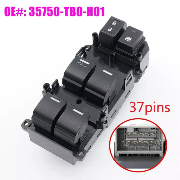 Master Power Window Switch Control For Honda Accord 2008-2012 35750TB0H01