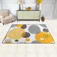 thumbnail image 3 of Coolnut Area Rug 60 x 39 inch (5'x 3'3"), Carpet Circles On White Nursery Rug Floor Mat for Hardwood Floor Entrance Living Room Bedroom, 3 of 6