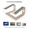 thumbnail image 3 of Soporte para portátil Cenawin ergonómico de aluminio para ordenadores portátiles de 10 a 17,3 pulgadas, 3 of 8