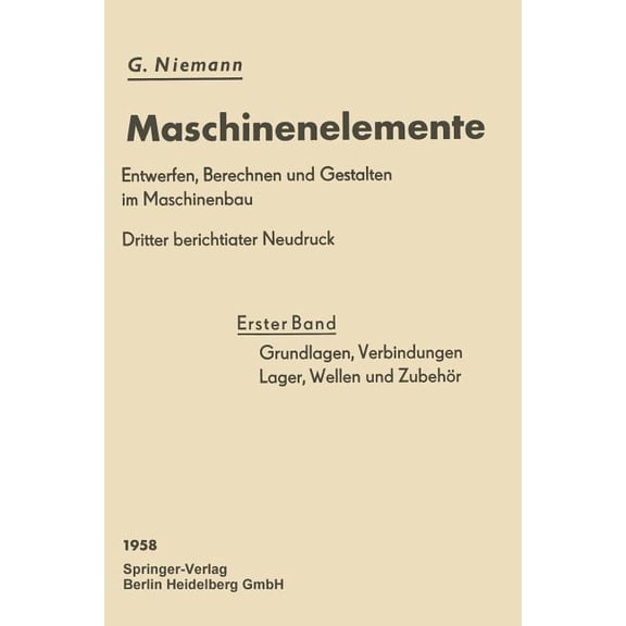 Grundlagen, Verbindungen, Lager Wellen Und Zubehör, (Paperback)