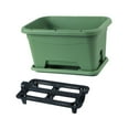 thumbnail image 3 of Colaxi Flower Window Box Vegetables Growing Container Easy to Clean Multifunction Flower Planter Flower Pot for Home Décor Household Dark Green, 3 of 8