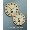 thumbnail image 4 of Uttermost 06033 Harrison Gray 30" Round Vintage Wall Clock - Brass, 4 of 4