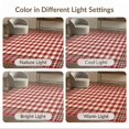 thumbnail image 7 of ODIKA 9'x12' Washable Area Rug Tartan Layered Mini Grid Borders Border Welcome Lettering Plaid Flowing Dynamic for Great Room, Indoor Concept, Large Living Low Pile, Flatwoven, 7 of 7