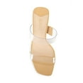 thumbnail image 5 of Schutz Ariella Acrylic Beige Square Toe Translucent Straps High Heels Sandals (light Nude, 5), 5 of 5