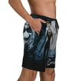 thumbnail image 3 of Corpse Bride Men's Swim Trunks Quick Dry Beach Board Shorts with Pockets Mesh Lining Bathing Suits, 3 of 7