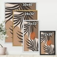 thumbnail image 4 of Designart 'Sun and Moon Shapes In Retro Terracotta Tones III' Modern Framed Canvas Wall Art Print, 4 of 5