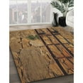 thumbnail image 2 of Ahgly Company Indoor Rectangle Patterned Bakers Brown Novelty Area Rugs, 4' x 6', 2 of 6