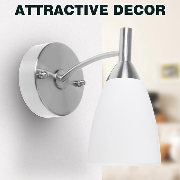 LIFKOME Plastic Lamp Shade Replacement White Decorative Cover for Desk and Table Lamps