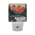 thumbnail image 6 of Yayeee LED Plug in Night Light for The Home with Auto Dusk to Dawn Light Sensors, 2 Pack, Mountains at Dawn, 6 of 6