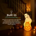 thumbnail image 4 of Union Products 31" Light-up Ghost & Pumpkin Plastic Decoration, Orange/White, 4 of 10