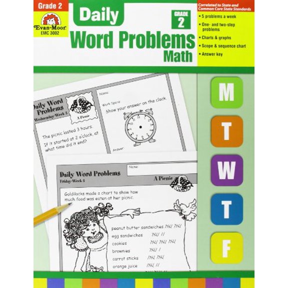 Pre-Owned Daily Word Problems, Grade 2, 9781557998149, 1557998140, Paperback,
