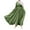 Green, variant on ZANZEA Women's Muslim Long Sleeves Casual Big A Swing Belted Solid Color Dresses