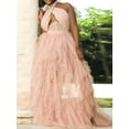 thumbnail image 3 of Lovelywholesale Women's Sexy Party Dress Gauze Flounce Plus Size Mesh Wedding Dress for Bride, 3 of 3