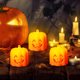 thumbnail image 4 of ¡Ofertas en decoraciones de Halloween! Lámpara decorativa con forma de calabaza, luz nocturna de expresión, juego de mesa con velas LED., 4 of 7