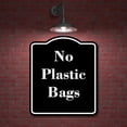 thumbnail image 2 of No Plastic Bags BLACK Aluminum Composite Sign 8.5''x10'', 2 of 9