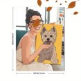 thumbnail image 3 of Custom Dog Portrait Canvas Wall Art 15.75x11.81 Inches, 3 of 8