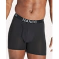 thumbnail image 3 of Hanes Ultimate Total Support Pouch Big Men’s Boxer Brief Underwear, Black/Grey, 3-Pack ( & Tall Sizes) 3XB, 3 of 6