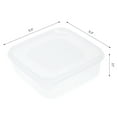 thumbnail image 2 of REGALWOVEN 1 Pack Food Storage Containers with Lids, Plastic Meal Prep, Leakproof Lunch Box Transparent 5.3*5.3*2.1 in, 2 of 7