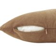 thumbnail image 3 of Mainstays Corduroy Pillow Cover 18''x18'', Brown, 2 pack, 3 of 5