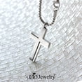 thumbnail image 4 of 555Jewelry Stainless Steel Cross Necklace for Men, Cross Necklace for Women, Box Link Chain, Cross Pendant for Men, Womens Cross Necklaces, Cross Necklaces for Men, 18 Inch, Silver, 4 of 8