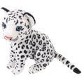 thumbnail image 2 of Figura de leopardo de las nieves de dibujos animados, muñeco de peluche, figura de leopardo de las nieves rellena, figura de Animal de peluche, 2 of 5