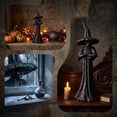 thumbnail image 4 of HHJZPR Halloween Black Faceless Witch Resin Statue, 7.87 Inches Tall Gothic Wizard Figurine, Halloween Tabletop Decor Ornament, 4 of 5