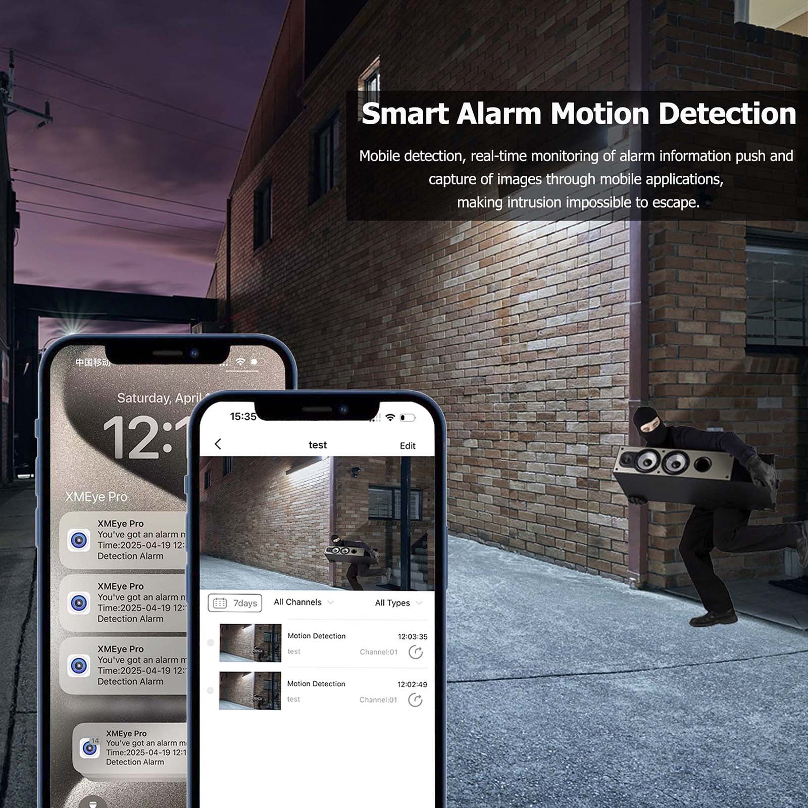 H.265 1080p Home Security Camera System Outdoor Indoor, CCTV DVR 4 Channel with AI Motion Detection, 4 x 1080p Weatherproof Surveillance Camera, 100ft Night Vision, 1TB HDD