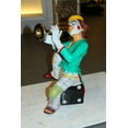 thumbnail image 3 of Nifao Clown Playing Instrument Bronze Statue – Home Office Decor Sculpture, 12"L x 10"W x 20"H, 3 of 11