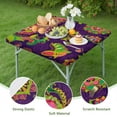 thumbnail image 4 of Paisley Tablecloth Mandala Exotic Artistic Design Waterproof Squre Cover with Elastic Fit and Back for Elegant Use, 4 of 6