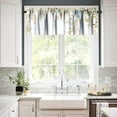 thumbnail image 2 of Drop Leaf Valance Kitchen Curtains Blackout Vintage Boho Floral Natural Botanicals Rod Pocket Window Treatment for Kids Bedroom Bathroom Home Decor Window Drapes 54x18inch, 2 of 6