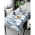 thumbnail image 6 of Blue Forest Table Cloth, Contemporary Silhouette Abstract Art Waterproof Tablecloth for Rectangle Tables, Reusable Washable Fabric Table Cover for Restaurant Kitchen Dining Tables 60"x120", 6 of 6