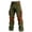 Army Green@GC@, variant on Men's Baggy Corduroy Pants Wide Leg Cargo Pants for Men Trendy Buttons Patchwork Color Soft Casual Joggers With Pocket