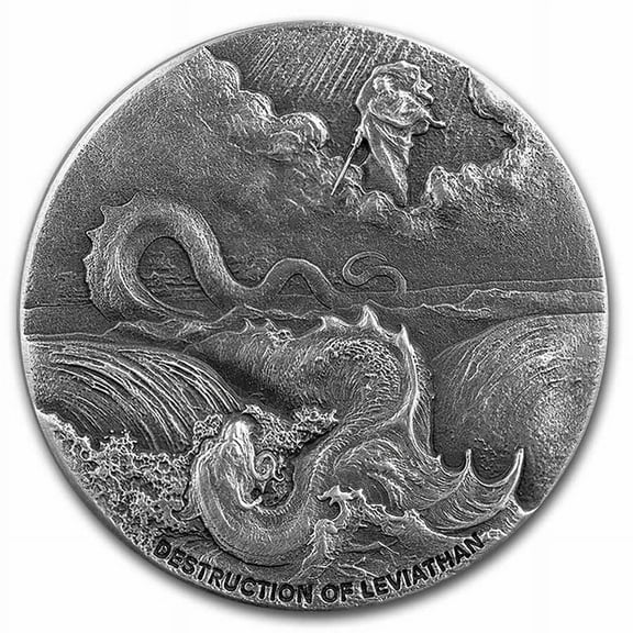 2020 2 oz Silver Coin Biblical Series (Destruction of Leviathan)