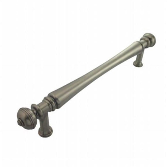 Strategic Brands 20721 8 in. Center to Center 10.5 in. Satin Antique Nickel Vanilla Oversize Finial Pull