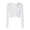 White, variant on Sun Knit Cardigan Women's Ice Silk Cooling Thin Short Shawl Sunscreen Top Trip Air-Conditioned Coat (Blue, A)