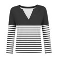 thumbnail image 4 of jjayotai Long Sleeve Shirts for Women V Neck Casual Fall Fashion Blouses Basic Tunic Tops Dressy Work Clothes, 4 of 6
