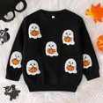 thumbnail image 2 of YDFCWXW Toddler Boy Girl Sweater Warm Pullover Sweatshirt Knitwear Knitted Winter Baby Clothes (Black, 12-18 Months), 2 of 7