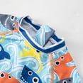 thumbnail image 4 of Gerichy Boys Swim Set, 2T 3T 4T 5T Swimsuit Boys Baby Swimsuit Boy Baby Boys Swimsuit Short Sleeve Cartoon Cute Toddlers Kids Swim Trunk Two Pieces Bathing Suit Sets, 4 of 5