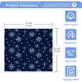 thumbnail image 5 of SKYSONIC Blue Snowflake Washcloths Set of 6, Highly Absorbent Soft Cotton Fingertip Towels for Bathroom, Kitchen, Gym, Spa, Home Decor, 12 x 12 Inch, 5 of 7