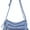 Light Blue, variant on Sunyuer Women Vintage Washed Denim Mini Crossbody Bag, Cute Cat Embroidery Multi Zipper Pockets Casual Jean Shoulder Purse, Adjustable Strap Lightweight Trendy Daily Messenger Bag