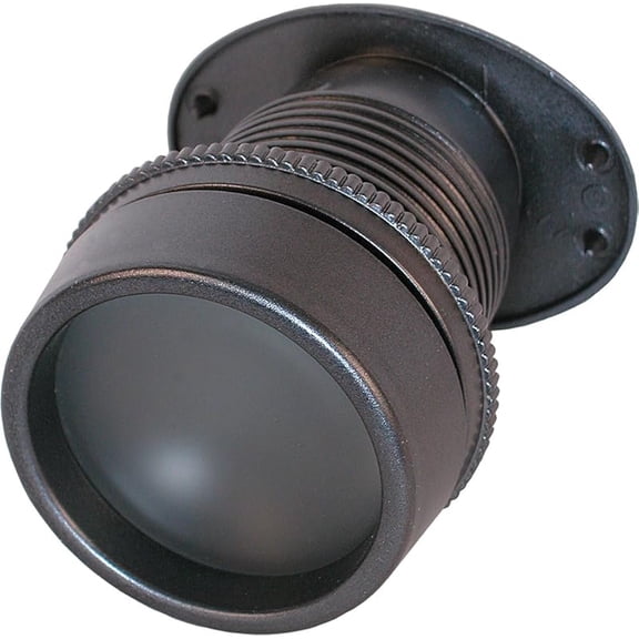 U9918 Gray Door Viewer - 160 °   Giant 2"Screen, High-Impact Plastic, Fits 1-3/8" to 2" Doors