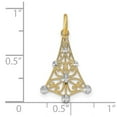 thumbnail image 2 of Auriga Fine Jewelry 14K Yellow Gold w/Rhodium D/C Chandelier Charm for Women (Length - 19 mm, Width - 13 mm), 2 of 6
