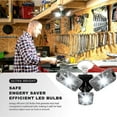 thumbnail image 4 of Bell + Howell Triburst Pro LED Garage Light 5500 Lumens 3 Panel Adjustable Socket Mount Ultra Bright Lighting, 4 of 5