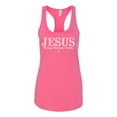 thumbnail image 2 of Wild Bobby Jesus the Way. The Truth. The Life Inspirational/Christian Women Racerback Tank Top, Hot Pink, Medium, 2 of 5