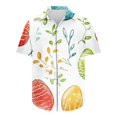 thumbnail image 5 of ZQUUVOU Men's Hawaiian Shirt With Multi-Floral Print Short Sleeve Button Down Tropical Holiday Shirt Collar Summer Beach Shirts I-Multicolor, 5 of 5