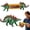 Stego, variant on Healthloop Dinosaur Corn Cob Holders, Stainless Steel Prong Novelty Corn Picks for BBQ