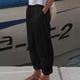 thumbnail image 2 of Moda Mujer Verano Casual Suelto Algodón Y Lino Bolsillo Sólido Pantalones Pantalones Odeerbi ODB-6, 2 of 5