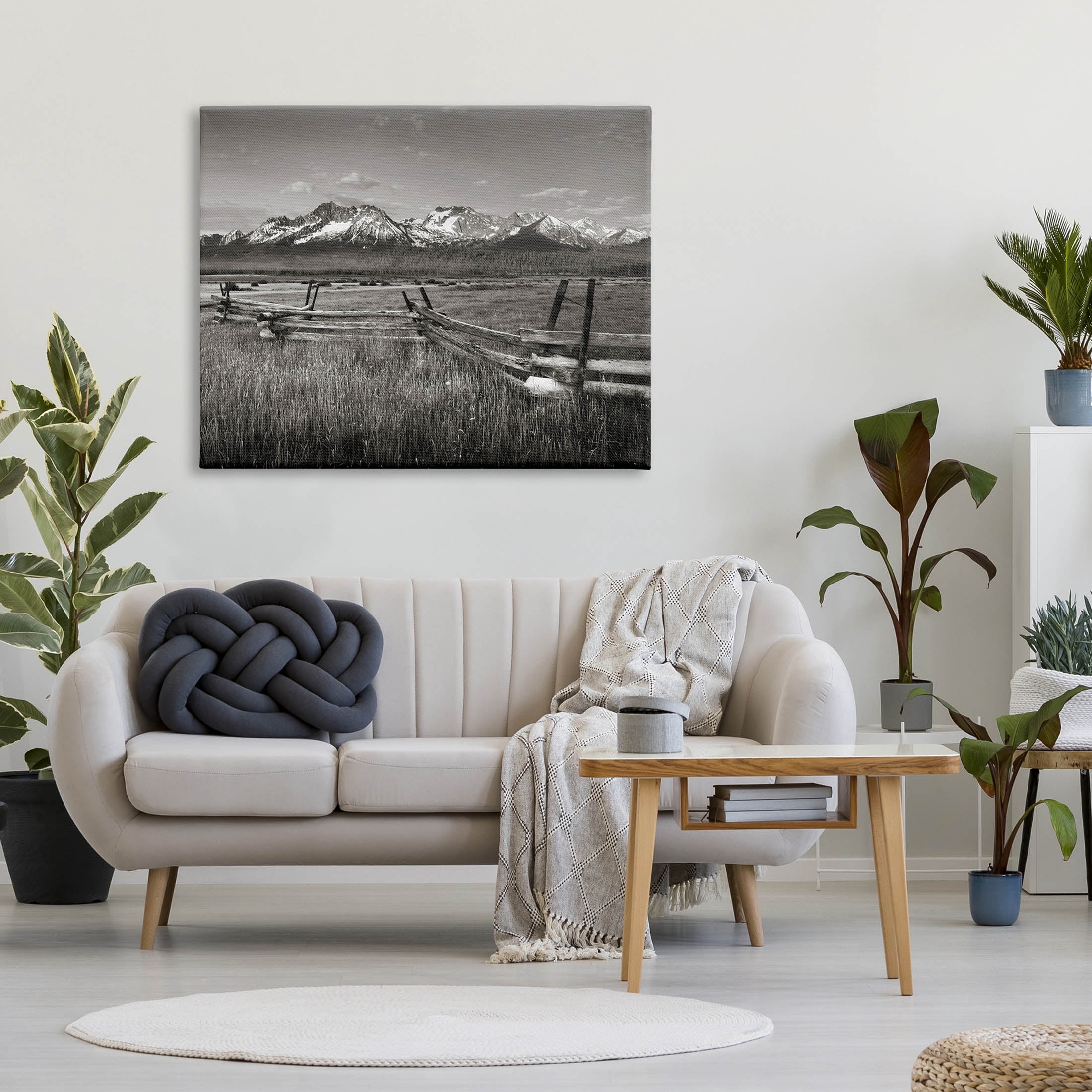 Stupell Industries Stanley Basin Fence Photography Photograph Gallery Wrapped Canvas Print Wall Art, Design by Alan Majchrowicz