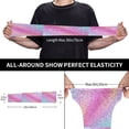 thumbnail image 2 of Arm Sleeves for Men/Women, Fun Rainbow Pink Sun Protection Cooling Compression sleeves to cover arm, 2 of 6