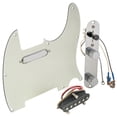 thumbnail image 3 of Musiclily Pro Pre-wired Standard Tele Pickguard and Loaded Control Plate with Artec Pickups Alnico 5 Magnet for TL Style Electric Guitar, 3ply Aged White, 3 of 5